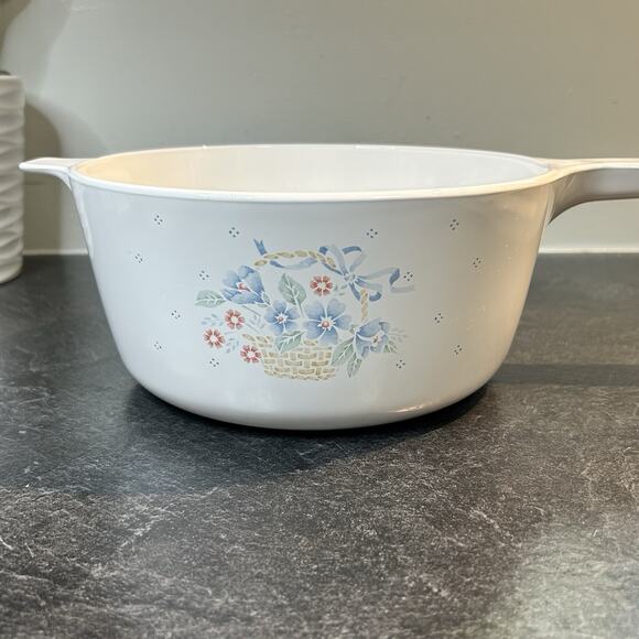 CorningWare Country Cornflower S-2.5-B, S-1.5-B, S-81-B Set Pots & Pans CLEAN! - Picture 11 of 14